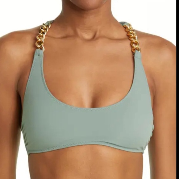 NWOT Stella McCartney Falabella Chain Detail Bikini Top and Bottoms Size S $789 - Picture 4 of 16